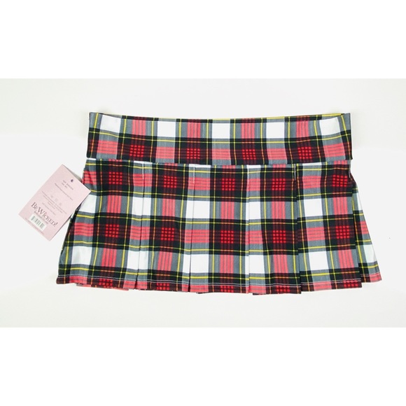 Be Wicked! Pleated Plaid School Girl Skirt - Picture 5 of 5